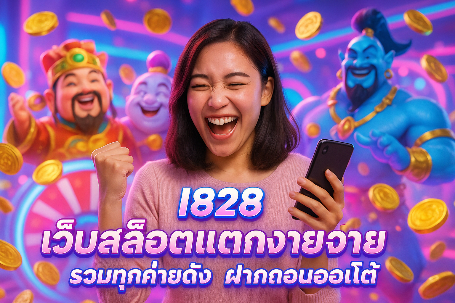 I828 เว็บสล็อตแตกง่าย รวมทุกค่ายดัง ฝากถอนออโต้