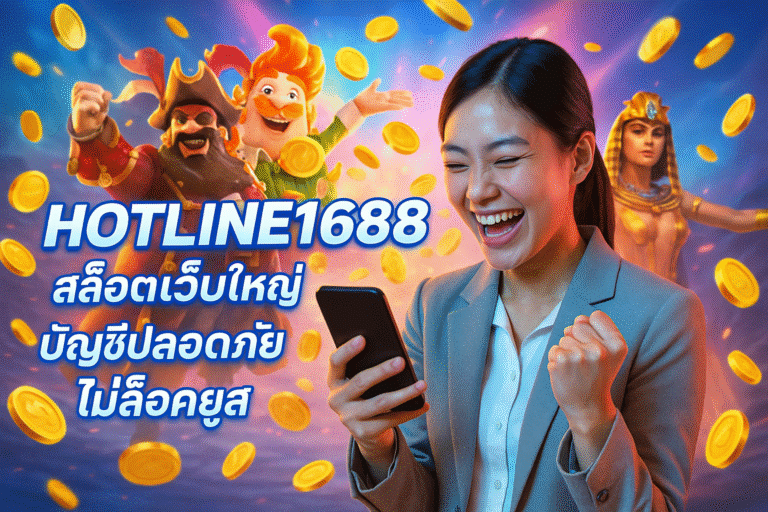 HOTLINE1688 สล็อตเว็บใหญ่ บัญชีปลอดภัย ไม่ล็อคยูส