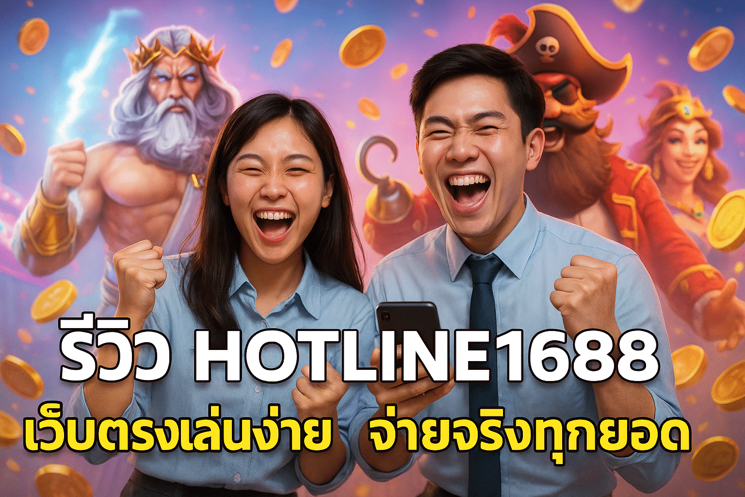 รีวิว HOTLINE1688 เว็บตรงเล่นง่าย จ่ายจริงทุกยอด