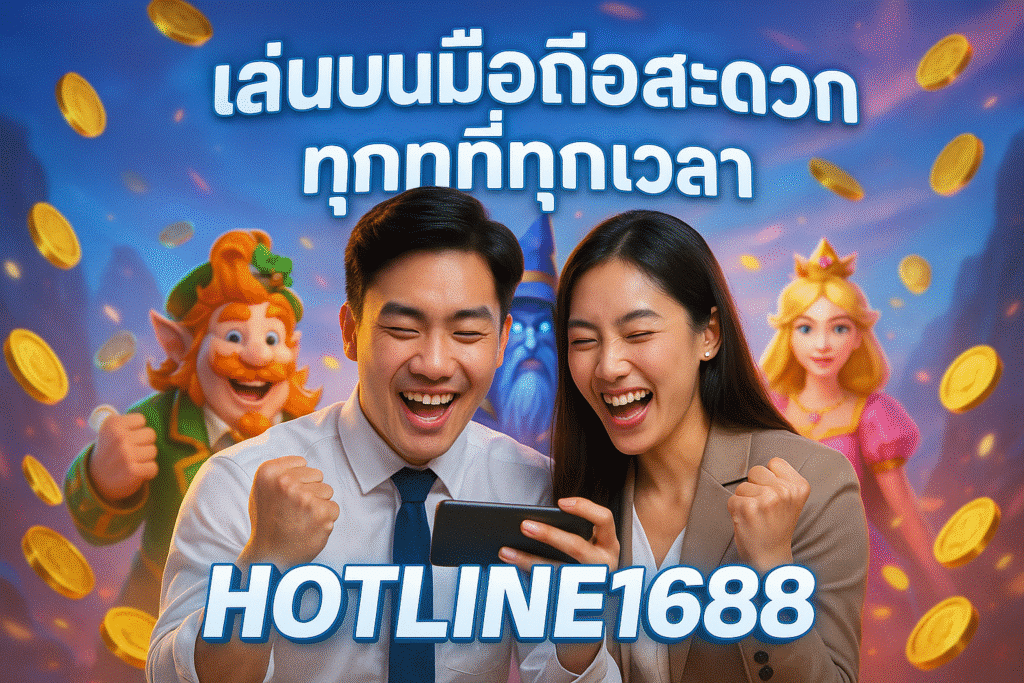 HOTLINE1688 เล่นบนมือถือสะดวกทุกที่ทุกเวลา