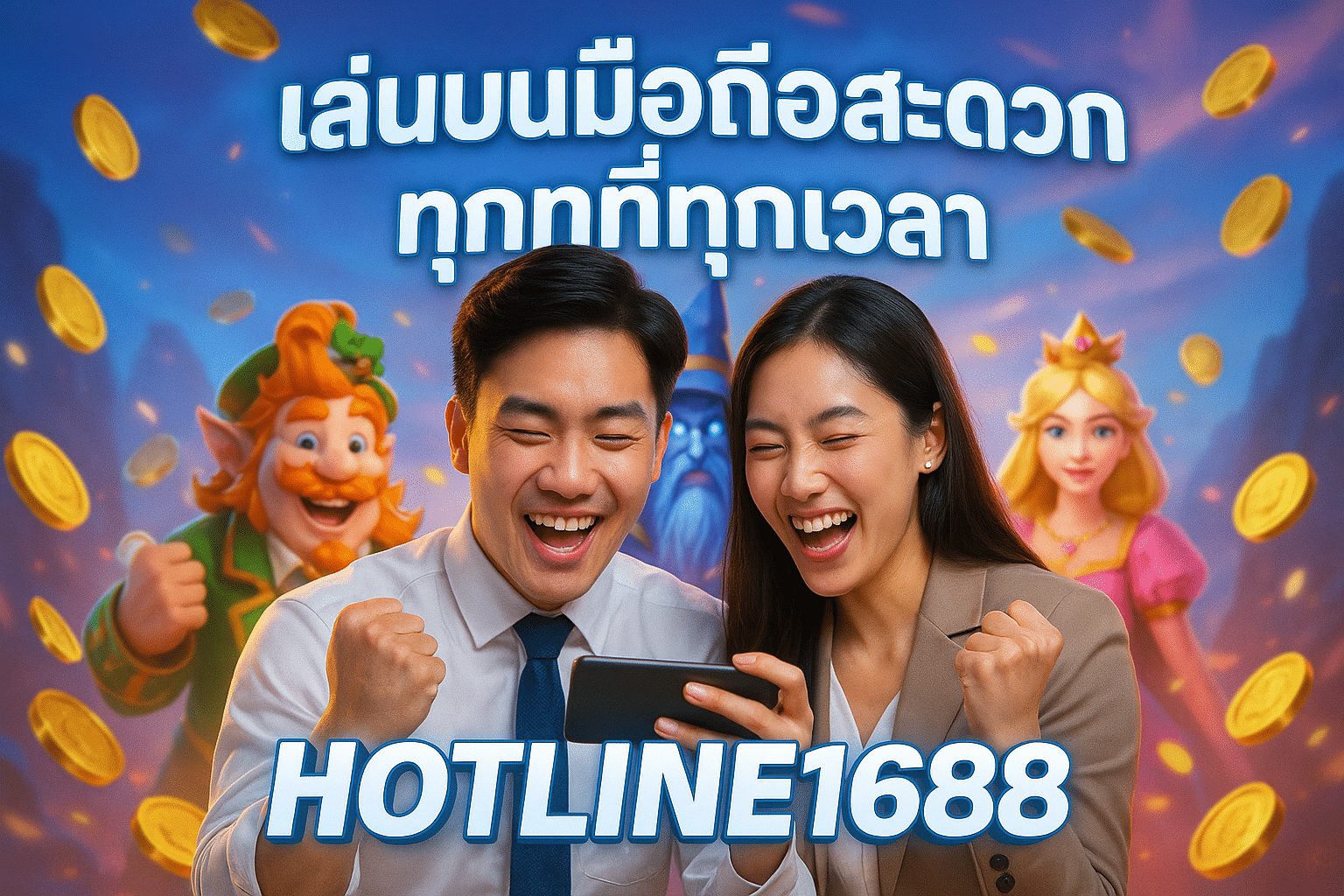 HOTLINE1688 เล่นบนมือถือสะดวกทุกที่ทุกเวลา
